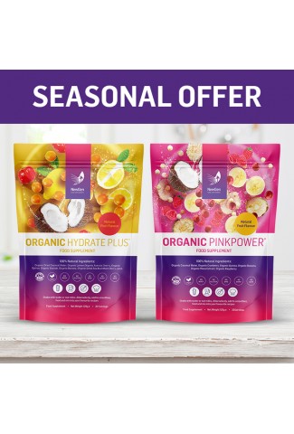Seasonal offer - x1 Organic Hydrate Plus (Hydrate Plus is sold out) and x1 Organic Pink Power - Normal SRP £93.08